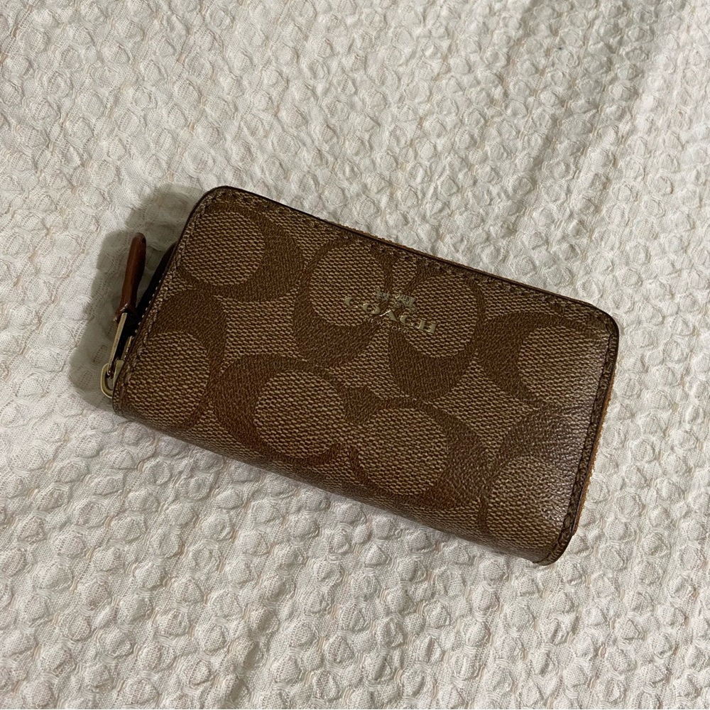 Coach Double Zip Coin Case